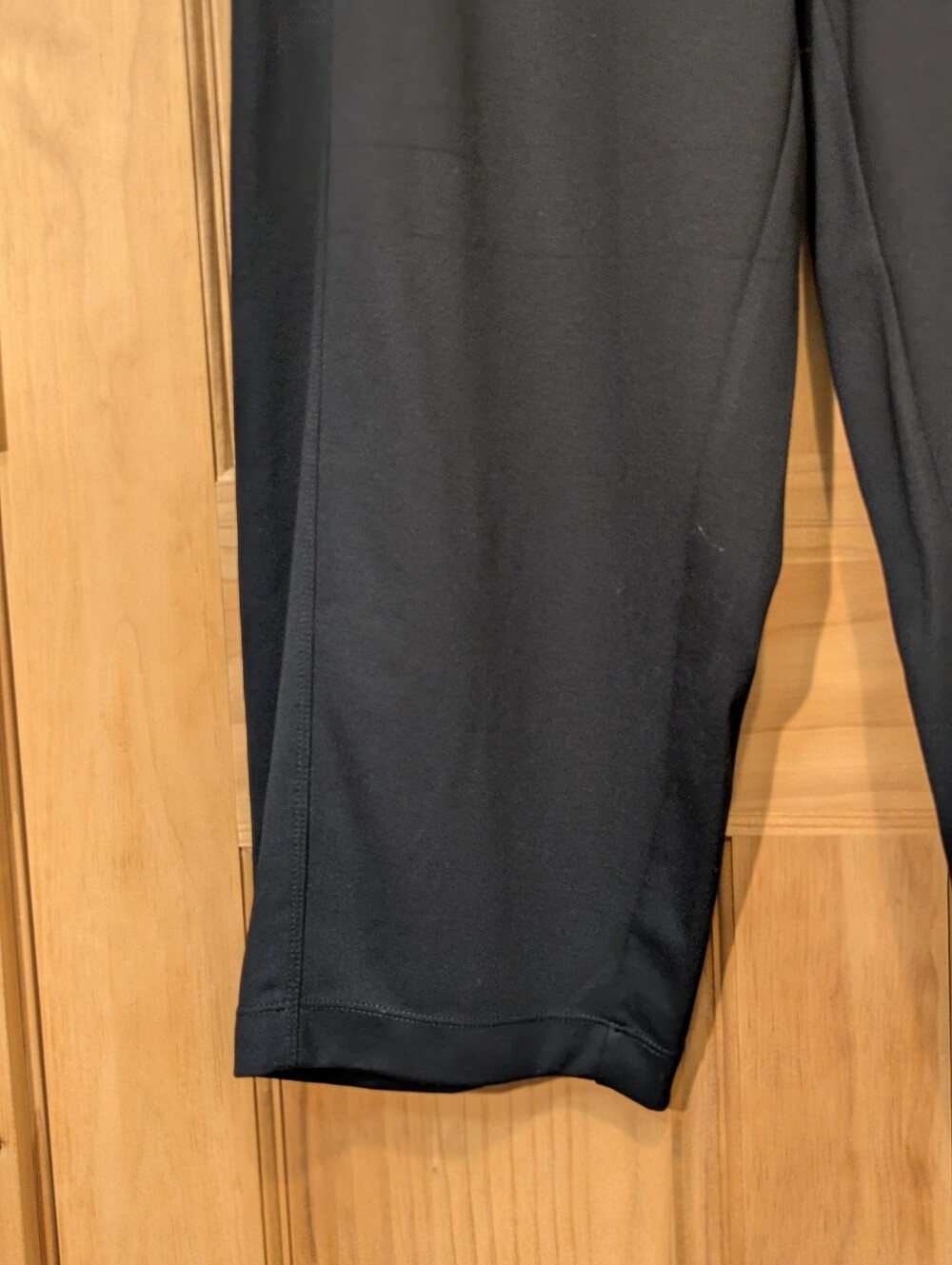 Max Studio NWT Barrel Leg Trouser Pants Black Mid Rise Ankle Length Womens LG - Picture 11 of 14